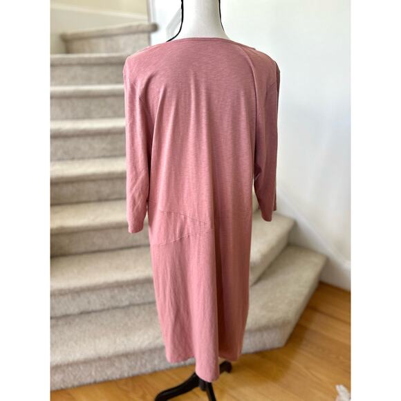 J.Jill Pure Jill Mauve Pink Asymmetric Pink Dress - Picture 3 of 5